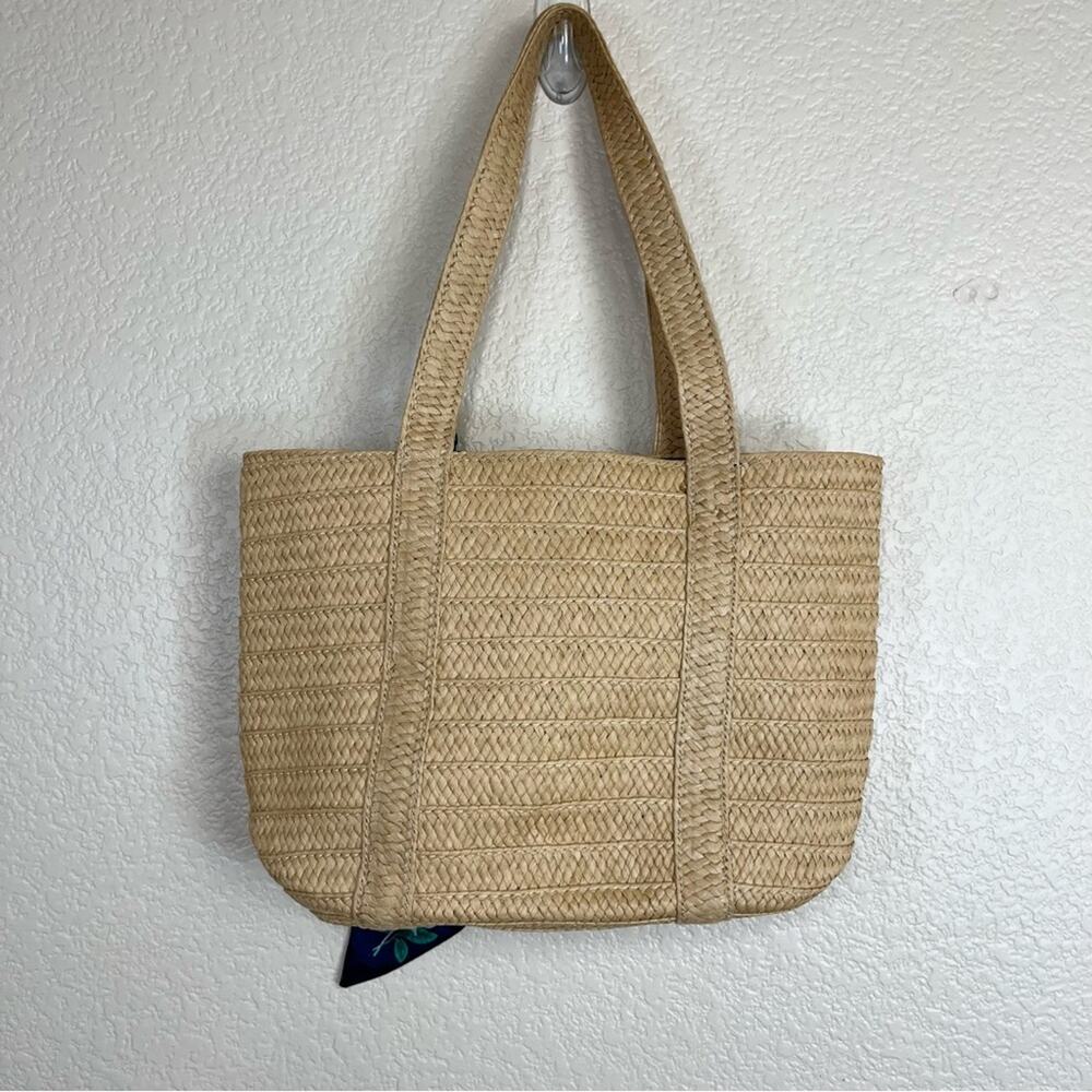 From Draper James •Straw Bag with Floral Scarf - Picture 6 of 10